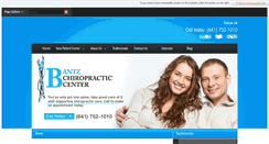 Desktop Screenshot of bantzchiropracticctr.com